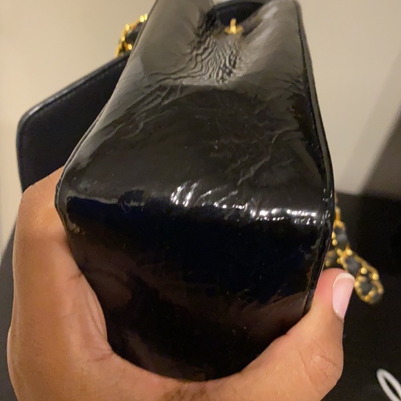 Vintage Chanel Diana flap in black patent leather - Picture 7 of 10